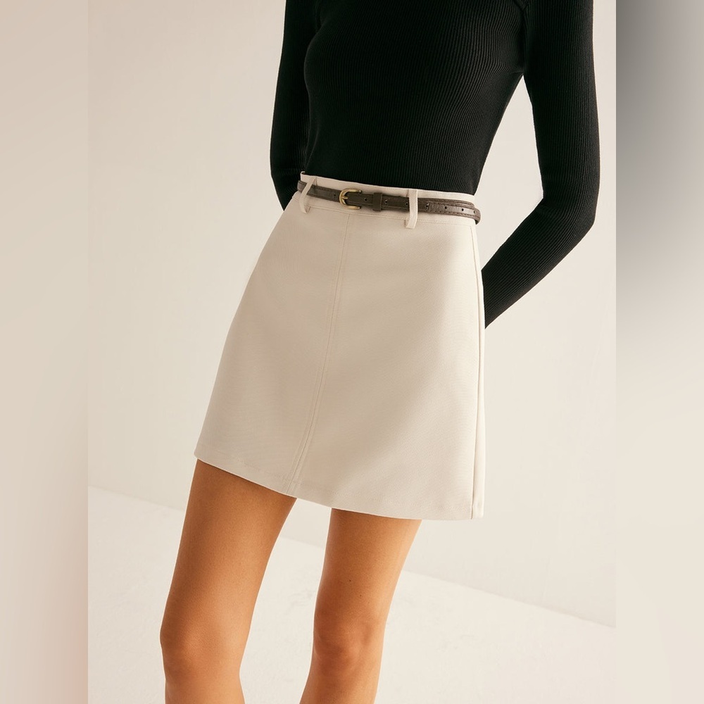 Commense Essential Mini Skirt With Belt - Picture 4 of 5